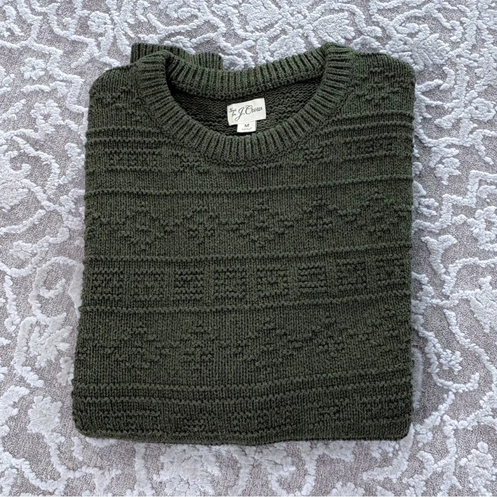J. Crew Men’s Guernsey Stitch Cotton Sweater